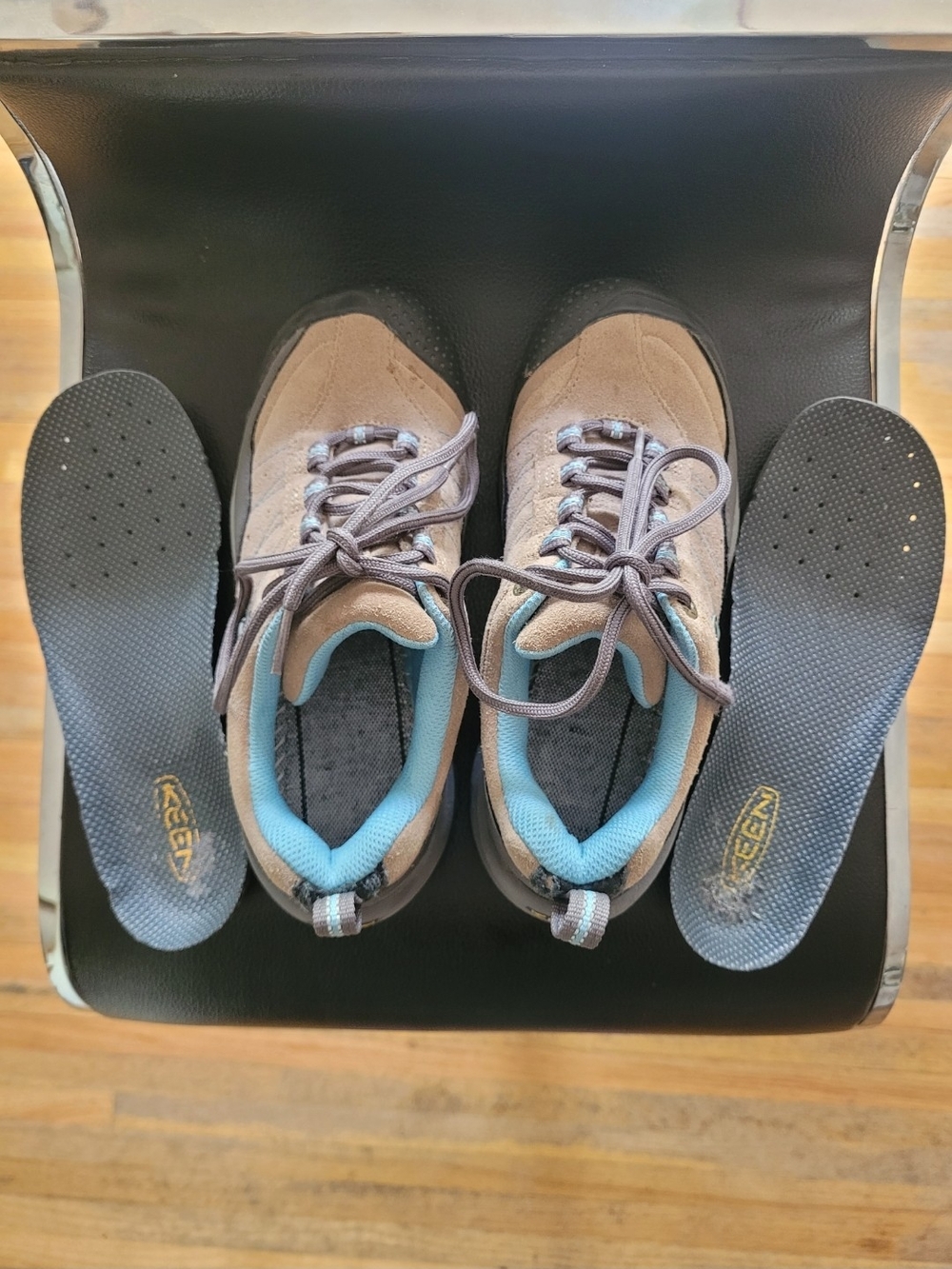 Keen Suede Leather Hiking Shoes,Taupe,EU 35,women's 5